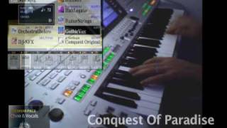 Conquest Of Paradise Historical Version • Yamaha Tyros 3 Demo • PREMIUM Voice ChoirampVocals [upl. by Horter]