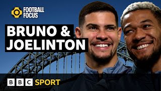 Bonny lads Newcastles Bruno amp Joelinton try Geordie slang  Football Focus [upl. by Hopper732]