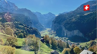 Lauterbrunnen  Wengen  Lauterbrunnen  Train Experience  Switzerland 🇨🇭 [upl. by Garrett585]