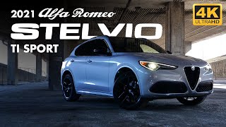 2021 Alfa Romeo Stelvio TI Sport Lunare White Metallic  Scotti Alfa Romeo [upl. by Togram689]