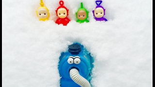 TELETUBBIES NOO NOO Toys Record Snow Day with PUPPY and Learning Colors [upl. by Brear473]