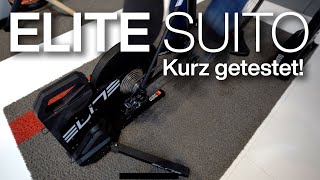 Elite Suito SmartRolldentrainer kurz getestet auf der Eurobike 2019 [upl. by Aronek]