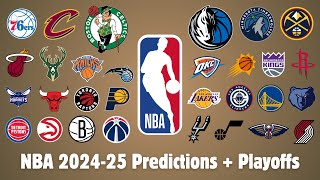 NBA 202425 Predictions  Playoffs [upl. by Gayla]