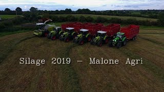 Silage 2019  Malone Agri  quotA Claas Outfitquot HD [upl. by Llirrehs]