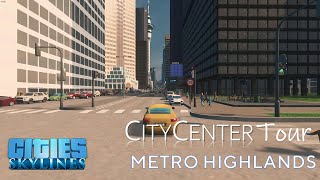 Cities Skylines  First Person Drive  Downtown Sightseeing Bus Tour [upl. by Ahsemrac]