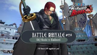 Battle Royale 114  Divine Departure  KidShanks vs Blackbeard  One Piece  Burning Blood [upl. by Decrem]