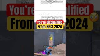 Disqualified from BGIS 2024 Registration Rulebook guide bgis2024 bgis rulebook [upl. by Toomay]