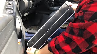 Installing vinyl door sill guards in a 2019 crosstrek [upl. by Bobbe]