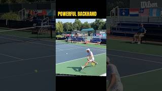 Crazy TwoHanded Backhand Shot Tennis [upl. by Lime]