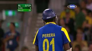 Thisara Perera thrashes Steven Smith [upl. by Atinar]