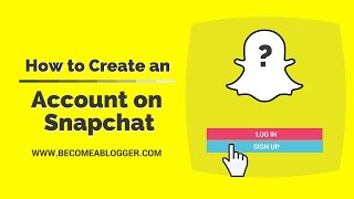 How to Create an Account in Snapchat [upl. by Yllet]