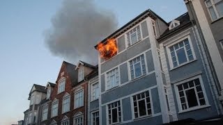 Gasflaske eksploderede i Lejligheden Vedelsgade 38 i Vejle [upl. by Vullo]