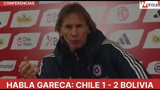 Chile 1 Bolivia 2 Conferencia de prensa de Ricardo Gareca tras derrota histórica [upl. by Aiekahs]