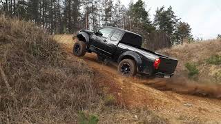 Nissan Navara D40 lift bmw m57 biturbo OFFROAD [upl. by Filippa378]