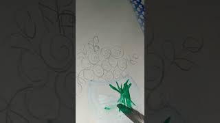 New easy flower with vase painting techniquesubscribepainting art success paintingdrawing [upl. by Stillas]