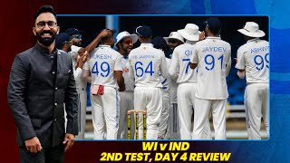 West Indies v India 2nd Test Day 4 Review ft Dinesh Karthik [upl. by Samale]