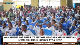 WANAFUNZI 603 SHULE YA MSINGI MBAGALA KUU WAHITIMU MWALIMU MKUU LUBUVA ATOA NENO [upl. by Ryon]