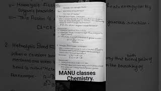 BSC Chemistry Homolytic and heterolytic fission [upl. by Marjie]