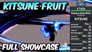 NEW Kitsune Fruit FULL SHOWCASE  Blox Fruits Kitsune Fruit Full Showcase amp Review [upl. by Edrea]