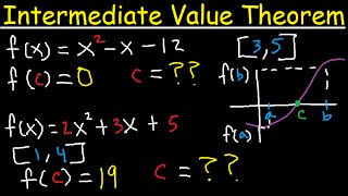 Intermediate Value Theorem Explained  To Find Zeros Roots or C value  Calculus [upl. by Galang965]