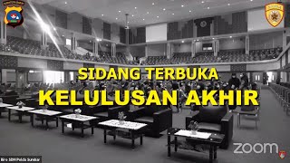 LIVE SIDANG AKHIR PENGUMUMAN KELULUSAN BINTARA POLRI TA 2021 POLDA SUMBAR [upl. by Halsey]