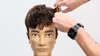 Mens French Crop Haircut Tutorial [upl. by Gagne484]