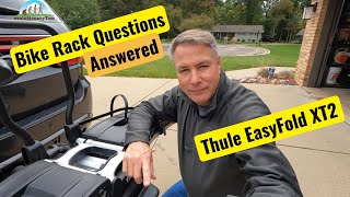 Your Thule EasyFold XT2 Bike Rack questions answered  Specifically for EBikes [upl. by Spracklen]