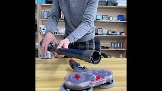 Dyson Vacuum Cleaner Mop Electric Mop Brush Head Installation Demo Video [upl. by Arag574]