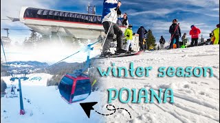 Ski poiana brasov winter  amazing view 🥶The best winter city  Top ski resort  By Light Cam [upl. by Mellins]