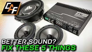 5 Reasons youre LOSING PERFORMANCE from your Car Audio System [upl. by Auohp]