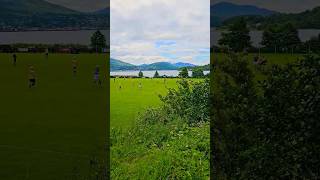 Shinty game at Kilmallie Shinty Club Scotland thegreatglenway hiking scotland [upl. by Sabra]