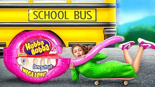 15 Ways to Sneak Candies into a School Bus [upl. by Nalhsa]