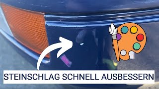 STEINSCHLÄGE und Kratzer im Auto Lack ausbessern und MIT LACKSTIFT AUSLEGEN [upl. by Cello]