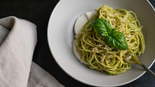 Green Sauce Italian SPAGHETTIBasilico SPAGHETTIRecipe [upl. by Okiram]