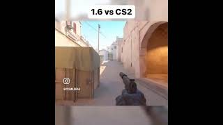 Old cs vs new cs cs2 csgo counterstrike cs2highlights csgoclips counterstrike2 cs16 [upl. by Rizan805]