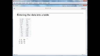 Entering data into Mathematica [upl. by Ojahtnamas194]