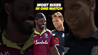 Record breaking sixes in cricket 😱 cricket chrisgayle josbuttlerbatting sixes engvswi [upl. by Husain851]