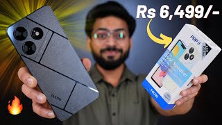 Rs 5999 Smartphone 90Hz Display 🔥 Tecno POP 8 Unboxing  5000mAh Fingerprint amp Dual Speaker ⚡️ [upl. by Leoj]