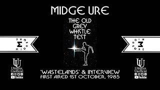 Midge Ure Wastelands and Interview at the Gift Tour rehearsals on the Old Grey Whistle Test 1985 [upl. by Prisca]