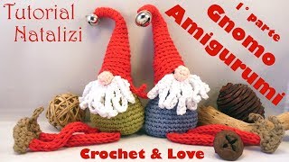 Gnomo Amigurumi e Cordoncino ad uncinetto 1°parte sub Eng y Esp  Tutorial Natale [upl. by Godred356]