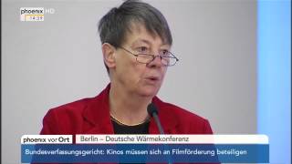 Wärmekonferenz  Eröffnungsrede von Barbara Hendricks am 28012014 [upl. by Callery]