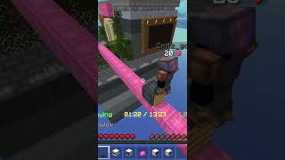 The block ladder clutch bedwars minecraft bedwarsissofun hypixel gaming pvp [upl. by Esil354]