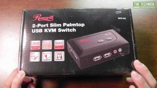 Unboxing Rosewill RKV2U USB KVM Switch With Audio [upl. by Linsk]