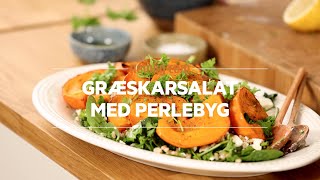 Græskarsalat med perlebyg  Opskrift fra nemligcom [upl. by Lemar807]