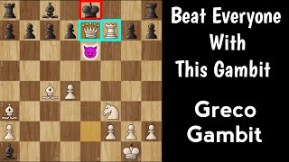 Chess Opening Tricks To Win First Greco Gambit  Chess Strategies And Tactics [upl. by Yirinec]