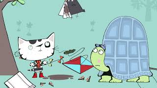 Kite  Wussywat the Clumsy Cat  Funny Cartoons for younger Kids [upl. by Takeshi]