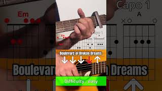 How to play Boulevard of Broken Dreams guitar [upl. by Goodrich]