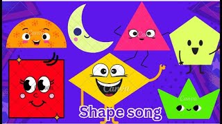 i like shapes  Shapes song for kids with Circle Square Triangle  shapes song for kindergarten [upl. by Oleusnoc325]