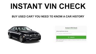 VIN CHECK  Get Vehicle History Report Useful When Buy A Used Car [upl. by Ardnuassac]