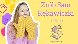 Zrób Sam na szydełku ☆ Rękawiczki ☆ tutorial krok po kroku [upl. by Durno]